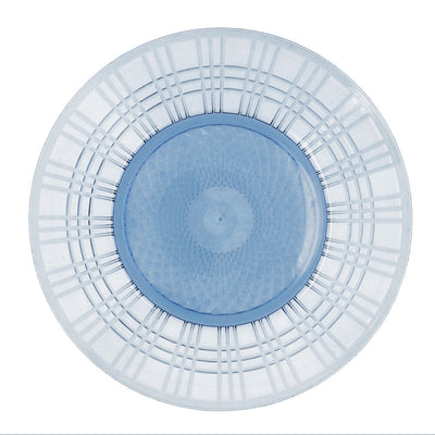 Coastal Blue Outdoor Dining Plates — Set of 12