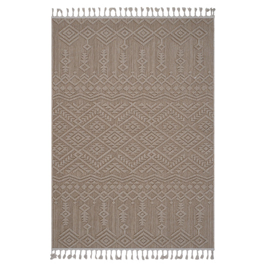 4x6 Natural Traditional Indoor/Outdoor Area Rug