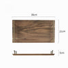 Acacia Wood Serving Tray & Charcuterie Board, 39cm Rectangle Brown
