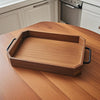 SOGA 28.3x20.1x5cm Paulownia Wood Serving Tray