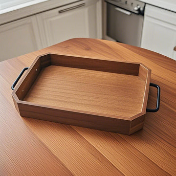 SOGA 28.3x20.1x5cm Paulownia Wood Serving Tray