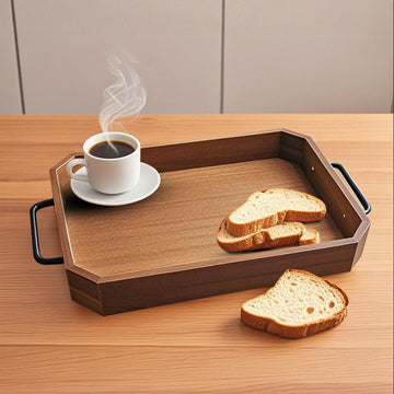 Paulownia Wood Serving Tray, 33.8 x 23cm