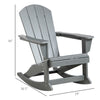 Adirondack Rocking Chair — Light Gray
