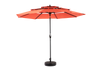 10 Ft 3-Tier Auto-Tilt Patio Umbrella, Orange