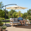 10 Ft Round Offset Patio Umbrella