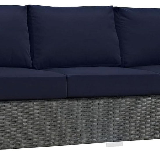 Weather-Resistant Wicker Rattan Outdoor Patio Sofa Set-0
