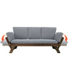 Adjustable Wood Daybed Sofa — Gray