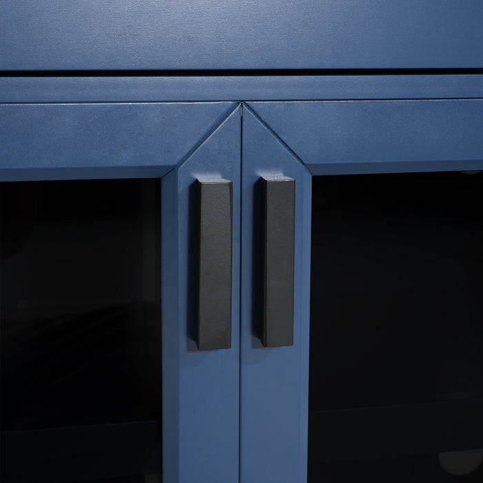 Glass and solid fronts