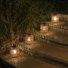 Solar Rattan Lanterns — Set of 2 — gallery image 5