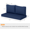 Wicker Loveseat Cushion Set