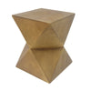 Prismatic Concrete Outdoor Side Table, 14.25"