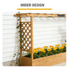 Raised Garden Bed with Trellis and Hanging Roof
