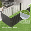Galvanized Raised Garden Bed, 5' x 3', Dark Grey