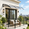 Transparent PC Door Awning Canopy, 120 × 40 in.