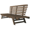 Adjustable Wood Daybed Sofa — Gray