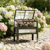 Fir Wood Elevated Raised Garden Bed with Cold Frame