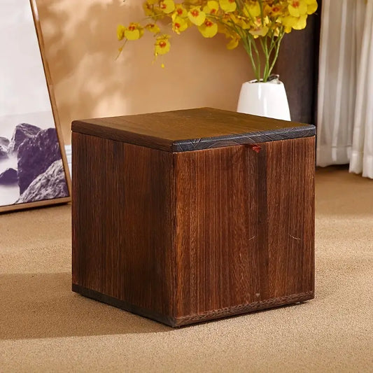 Flip Top Lid Storage Bench - Brown-3