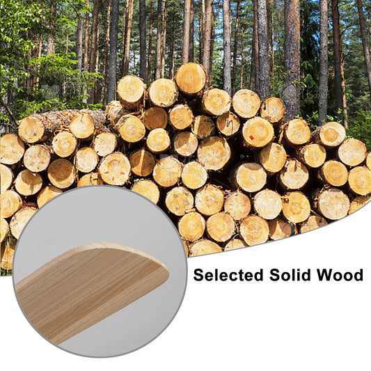 52-Inch Solid Wood 3-Blade Ceiling Fan with Light & Remote