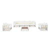 Modern Metal Patio Sectional — 7 Piece