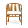 Acacia Wood Outdoor Dining Chairs with Water-Resistant Cushions