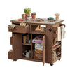 Extendable Outdoor Kitchen Island — Solid Wood