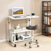 Adjustable Height Desk with USB and AC Outlets