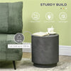 Concrete-Look Side Table, Dark Gray