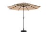 10 Ft 3-Tier Auto-Tilt Patio Umbrella, Khaki