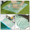 Reversible 9×12 Outdoor Rug with Carry Bag