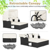 Rattan Daybed with Canopy