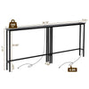 39" Narrow Console Table with Power Outlets & USB (Set of 2)