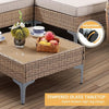 7-Piece Wicker Patio Furniture Set with Thick Cushions