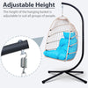Wicker Hanging Egg Chair with Stand