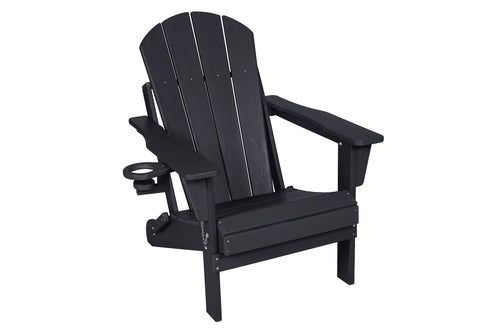 Folding Adirondack Chair Set with Side Table, 3-Piece