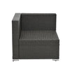 5-Piece PE Wicker Patio Sofa Set with Coffee Table