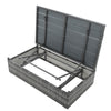 5-Piece PE Wicker Patio Set with Wood-Top Coffee Table