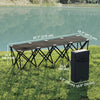 4-Seat Folding Outdoor Bench with Carry Bag