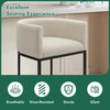 Beige Counter Height Bar Stools, Set of 2