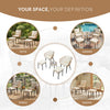 5-Piece Patio Conversation Set with Cushioned Chairs & Ottoman