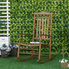 Traditional High-Back Rocking Chair