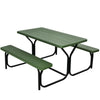 All-Weather Picnic Table & Bench Set, Green