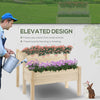 Two-Tier Raised Garden Bed in Fir Wood, 34"