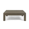 Outdoor Acacia Wood Loveseat and Coffee Table Set