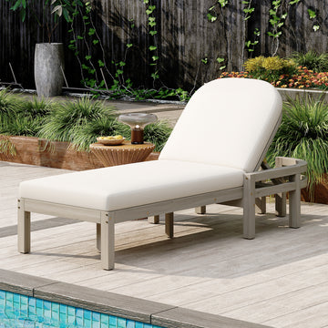 Acacia Chaise Lounge — 5-Position Adjustable