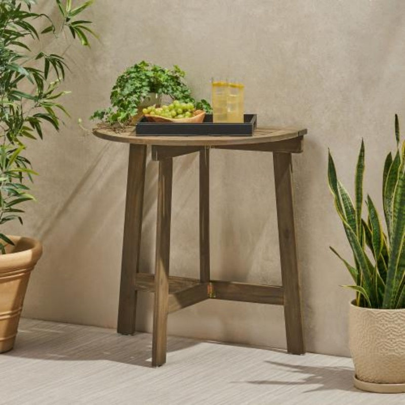 Half-Round Folding Bistro Table
