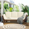 Adjustable Wood Daybed Sofa — Beige