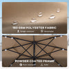 Solar LED Patio Umbrella — 9.7 ft