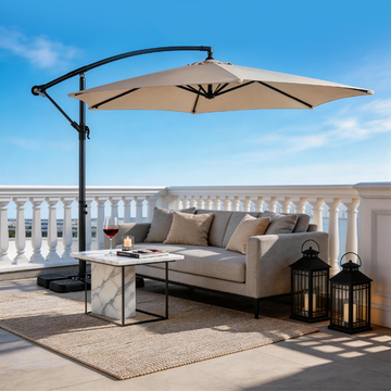10 Ft Round Offset Patio Umbrella
