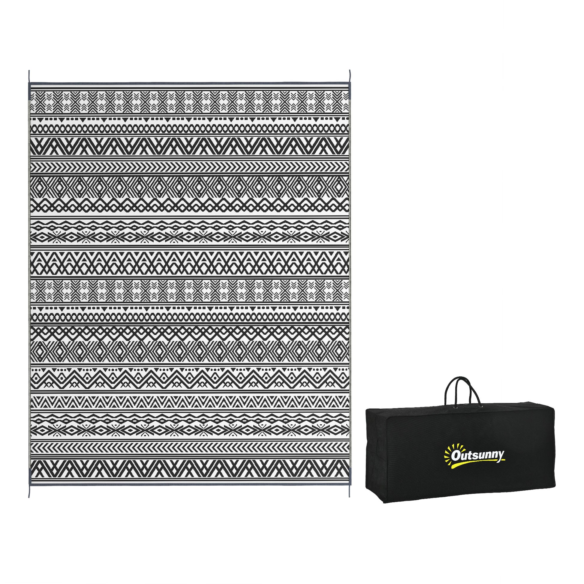 8x10 Gray Boho