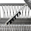 All-Weather PE Rattan Chaise Lounge with Cushion - Grey